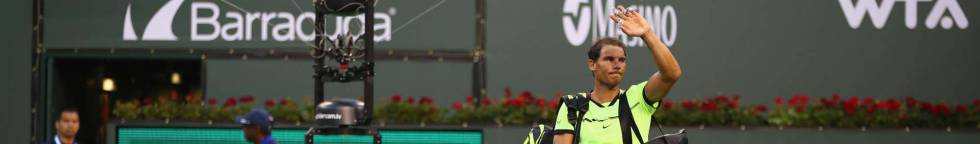 Nadal se retira de la pista central de Indian Wells.