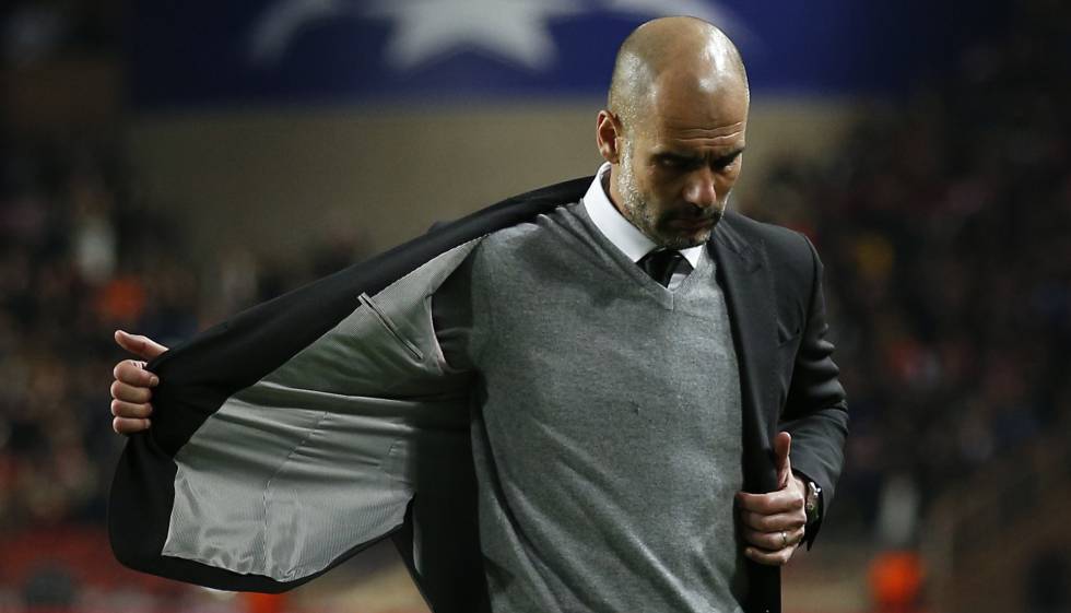 Guardiola, el miércoles en el partido ante el Mónaco.