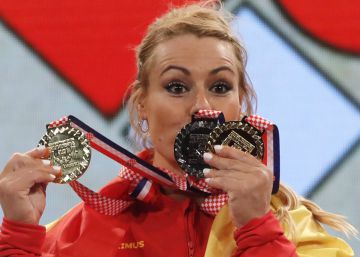 Lydia Valentín, triple campeona de Europa de halterofilia Lydia Valentín, triple campeona de Europa de halterofilia