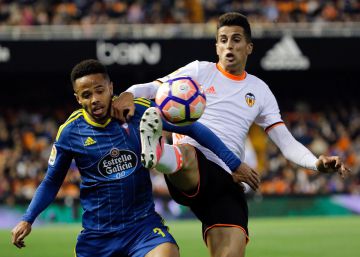 Carlos Soler da la victoria al Valencia ante el Celta