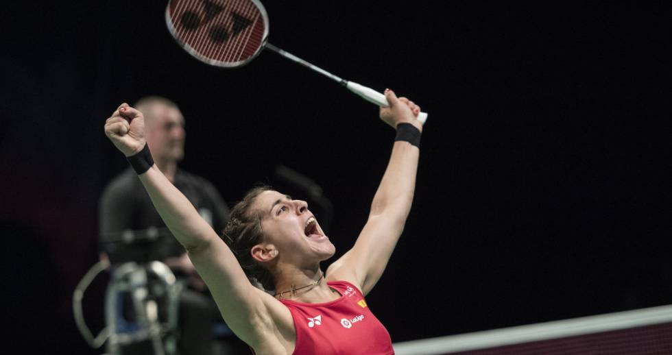 Marín celebra el título europeo en Kolding, Dinamarca.
