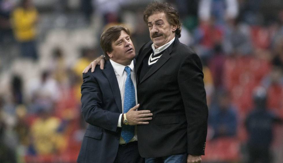 Herrera y La Volpe durante un reencuentro en 2013