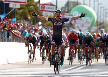 Pöstlberger, primer líder del Giro tras burlar a los sprinters Pöstlberger, primer líder del Giro tras burlar a los sprinters