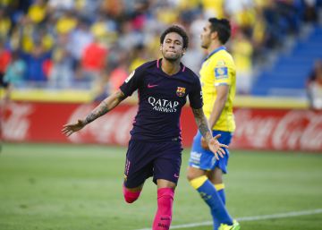 Neymar responde a la riña de Unzue con su primer triplete Neymar responde a la riña de Unzue con su primer triplete