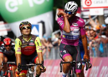 Tercera victoria al sprint de Gaviria en el Giro Tercera victoria al sprint de Gaviria en el Giro
