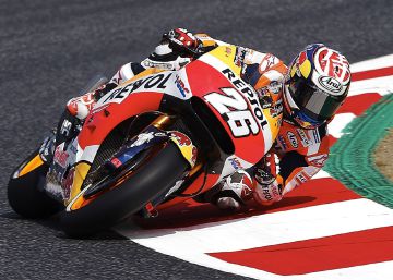 Pedrosa marca la pauta y Márquez se cae cuatro veces en Montmeló Pedrosa marca la pauta y Márquez se cae cuatro veces en Montmeló