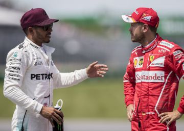 Hamilton y Vettel se tienen ganas Hamilton y Vettel se tienen ganas