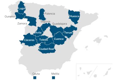 El mapa del fútbol español tiene un agujero que rodea Madrid El mapa del fútbol español tiene un agujero que rodea Madrid