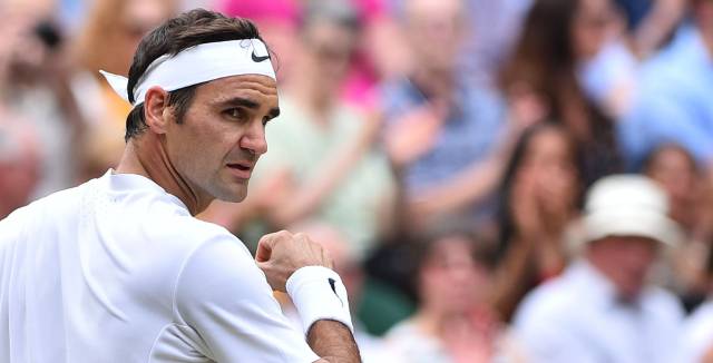 Federer, durante la final contra Cilic.