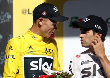 Landa salva el maillot amarillo de Froome en el macizo central Landa salva el maillot amarillo de Froome en el macizo central