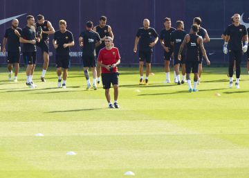 El Barcelona, con sobrecarga en el medio El Barcelona, con sobrecarga en el medio