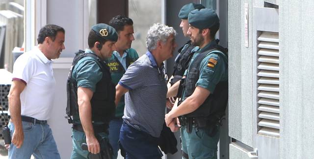 Villar, durante el registro en la sede de Federación.