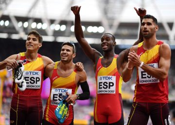 El relevo 4x400 español hunde a Jamaica y llega a la final El relevo 4x400 español hunde a Jamaica y llega a la final