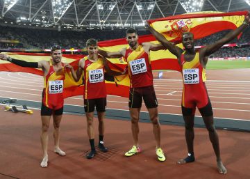 El relevo 4x400 y el 1.500m hacen que el Mundial español termine con ilusión