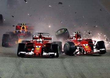 Hamilton gana en Singapur y Carlos Sainz es cuarto Hamilton gana en Singapur y Carlos Sainz es cuarto