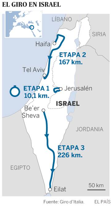 El Giro presenta en Jerusalén la ‘Gran Partenza’