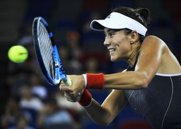Garbiñe Muguruza, feliz estreno en Wuhan Garbiñe Muguruza, feliz estreno en Wuhan