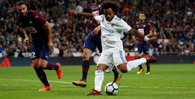 Marcelo marca el tercer gol.