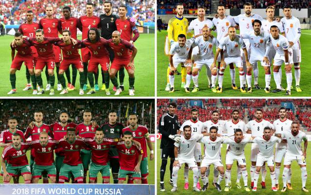 Selecciones el grupo B