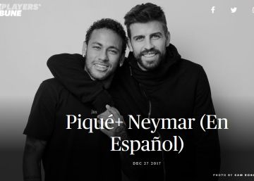 Piqué s’estrena com a periodista amb Neymar