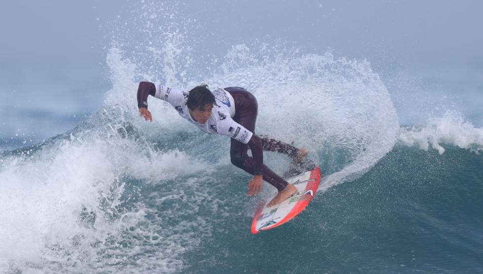 Corzo durante el campeonato mundial en Biarritz, Francia.