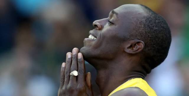 Usain Bolt en la prueba de 100 m. en los Juegos de Río.