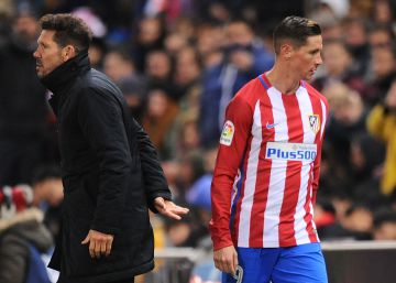 Torres, de ejemplo para Simeone a descarte