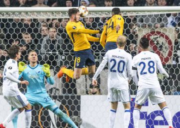 El Atlético derrota al Copenhague con un gol de Gameiro