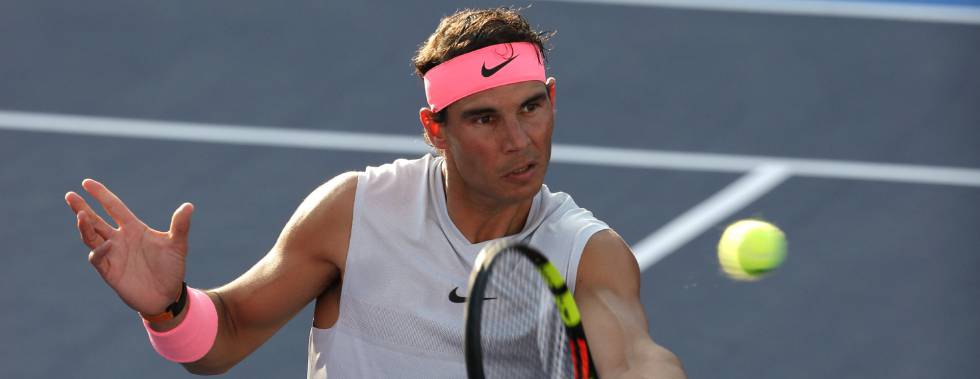 Nadal, durante una exhibición en Acapulco.