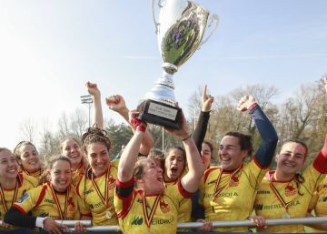 La selección española femenina de rugby, campeona de Europa