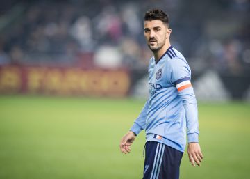 David Villa homenajea a Quini en la MLS