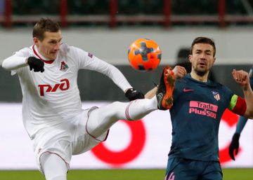 El Atlético golea al Lokomotiv en Moscú y pasa a cuartos de la Europa League