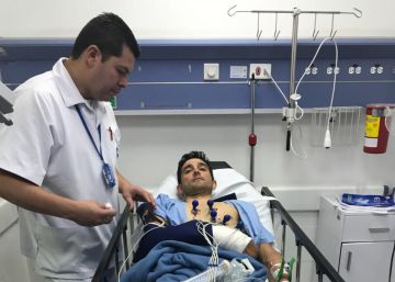 Óscar Sevilla, herido tras sufrir un atraco en Bogotá