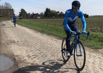 Valverde, Landa y Nairo pedalean sobre el pavés del próximo Tour