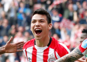 Hirving Lozano se consagra campeón de Liga con el PSV Eindhoven