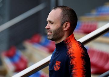 El último brindis con Iniesta