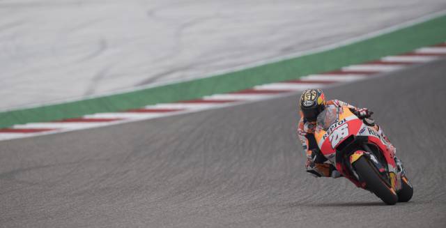 Dani Pedrosa, durante la sesión de clasificación.