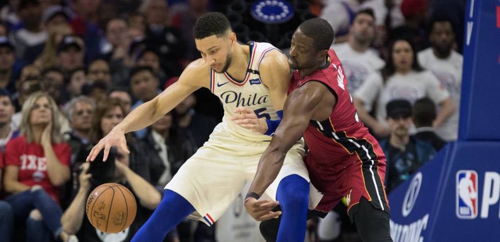 Ben Simmons y Dwyane Wade.