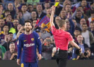 Messi niega que insultara al árbitro
en el clásico
