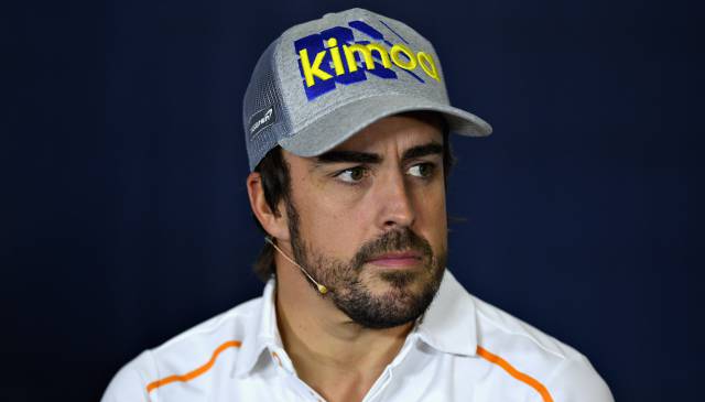 Fernando Alonso, en rueda de prensa.