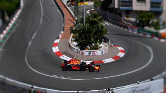 Daniel Ricciardo, este sábado en el circuito del GP de Mónaco.