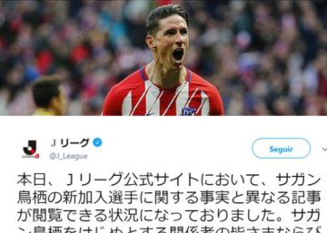 La web de la liga japonesa publica por error el fichaje de Torres