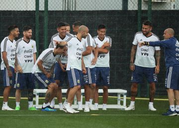 Excéntrica concentración de Argentina en Barcelona