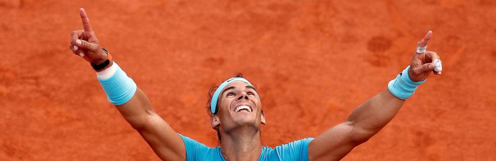 Nadal, tras batir a Thiem en la Chatrier.