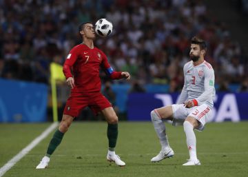 España y Portugal empatan en un partido frenético