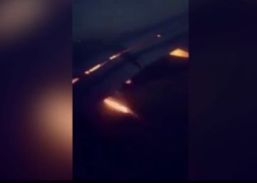 El avión que traslada a Arabia Saudí sufre un incendio en un motor