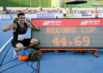 Bruno Hortelano destroza la barrera de los 45s y bate el récord de España de 400m 29 años después