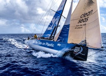 La Volvo Ocean halla plástico en el lugar del océano más alejado de la Tierra