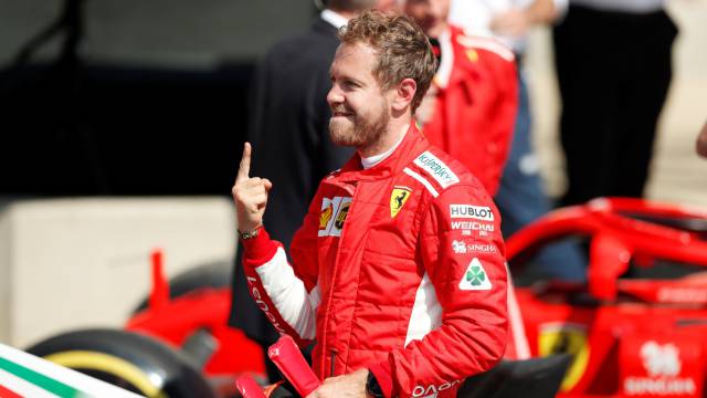 Vettel, tras ganar en Silverstone.