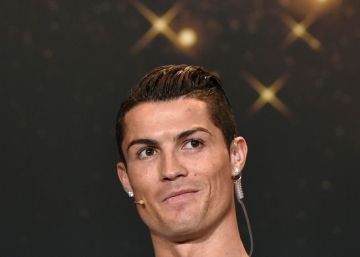 Cristiano Ronaldo, durante la entrega del Balón de Oro en 2014.